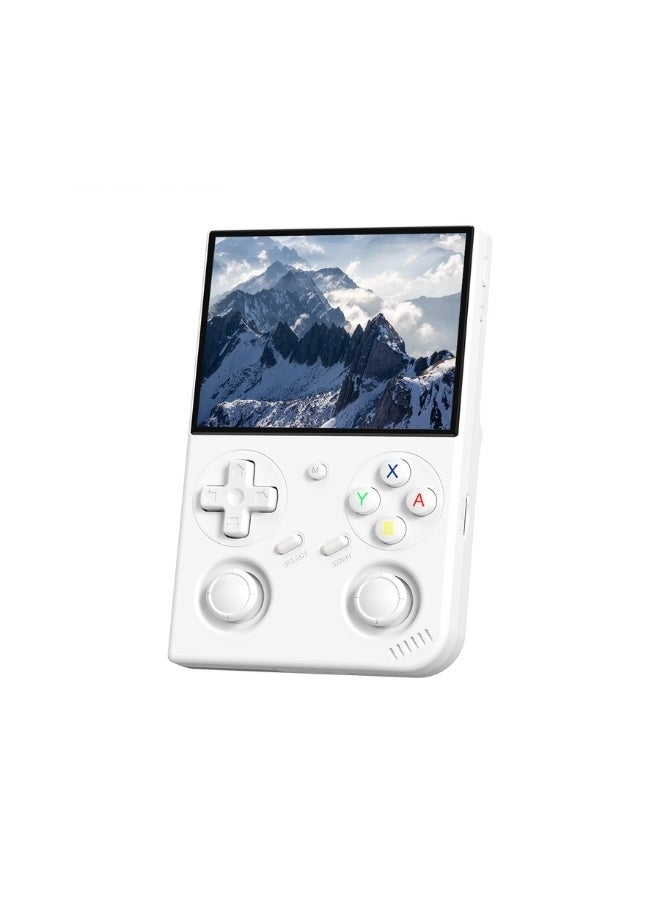 أنبيرنيك جهاز ألعاب محمول Anbernic RG 35XXPRO بشاشة IPS مقاس 3.5 بوصة ونظام Linux ومحاكي وحدة تحكم ألعاب الفيديو المحمولة ومخرج HD سعة 64 جيجابايت - أبيض - Image 1